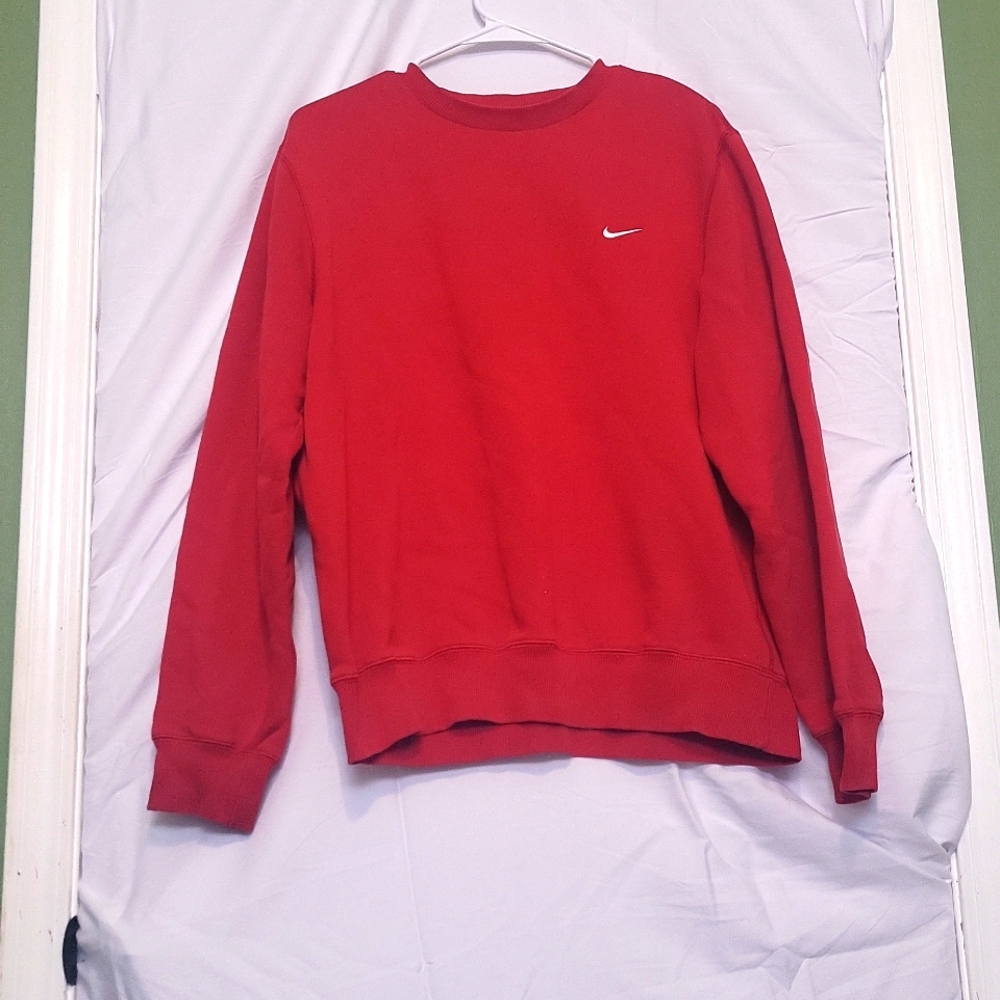 Vintage Nike the athletic dept crew pull over Red Crewneck egypt Size Medium